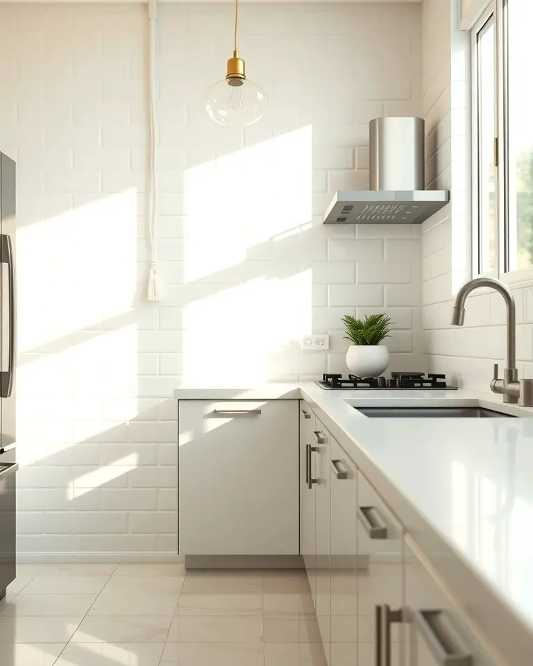 Clean Aesthetic with White Tiles