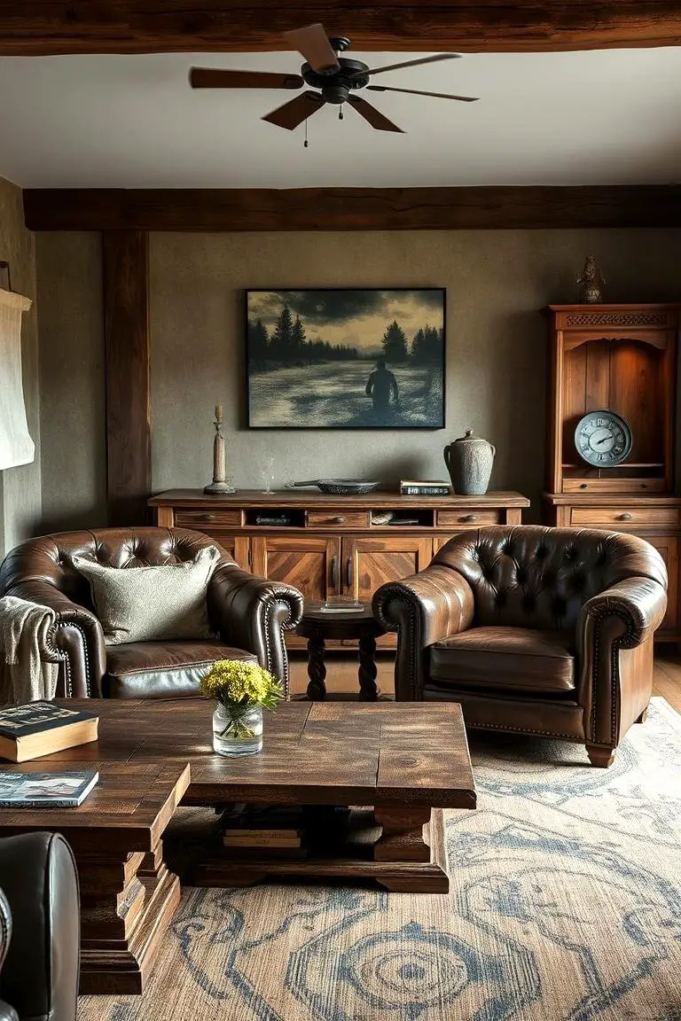 Worn Leather Sophistication