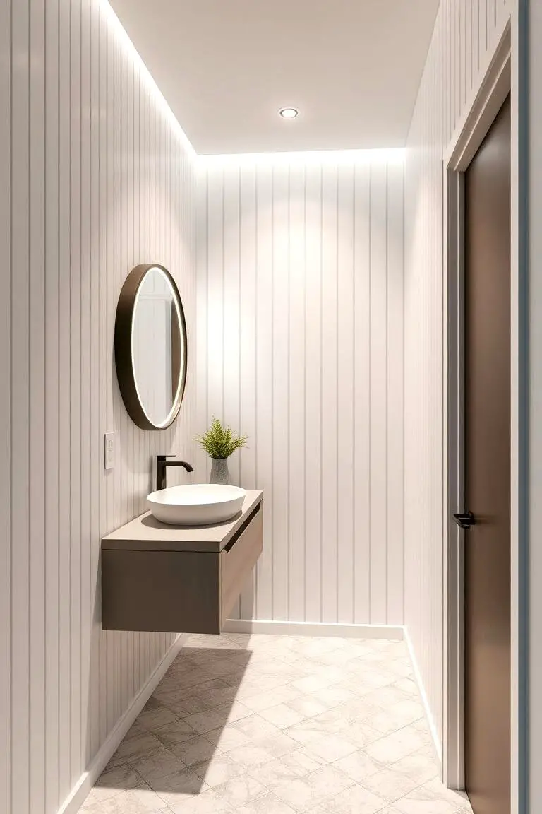 Vertical Shiplap Illusion