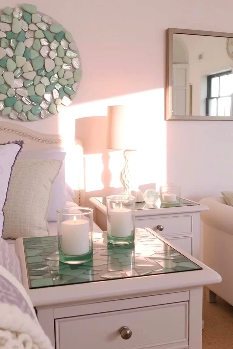 Sea Glass and Reflective Accents