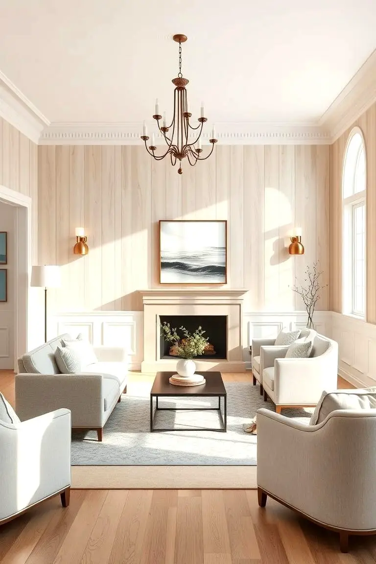 Light Wood Wainscoting