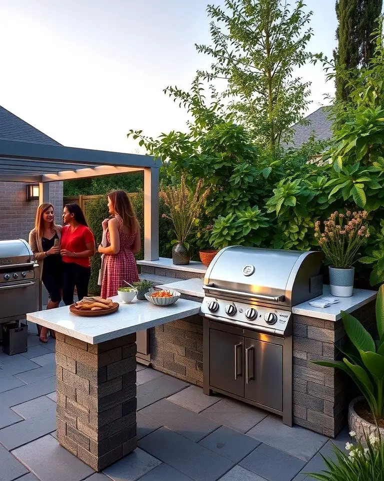 Outdoor Grilling Station