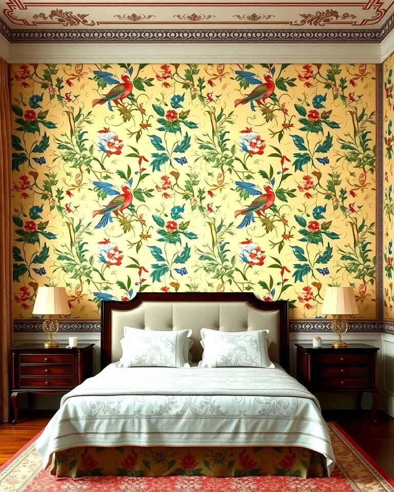 Ornate Chinoiserie Wallpaper
