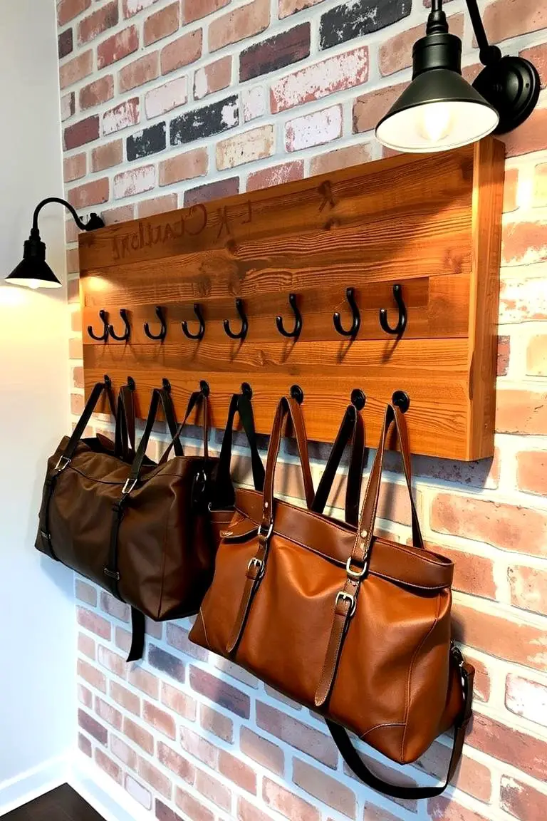 Rustic Purse Rack