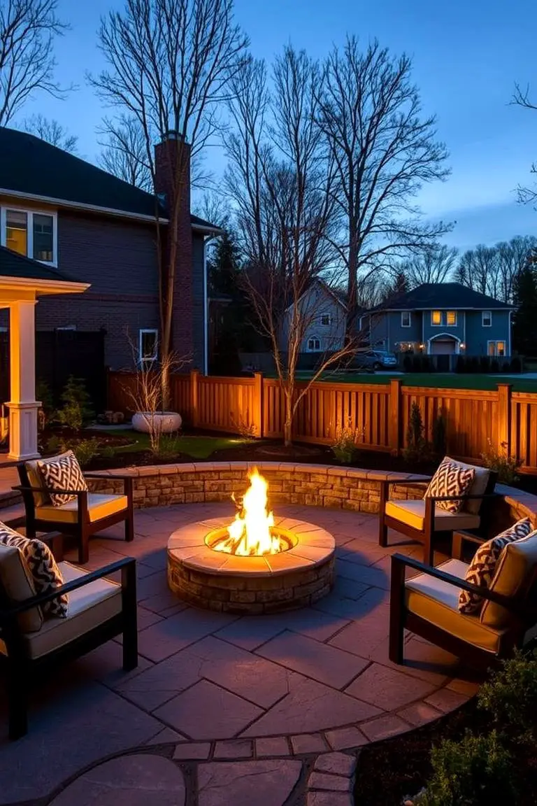 Elegant Fire Pit Ambiance