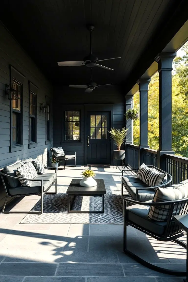 Modern Black Furniture Accents