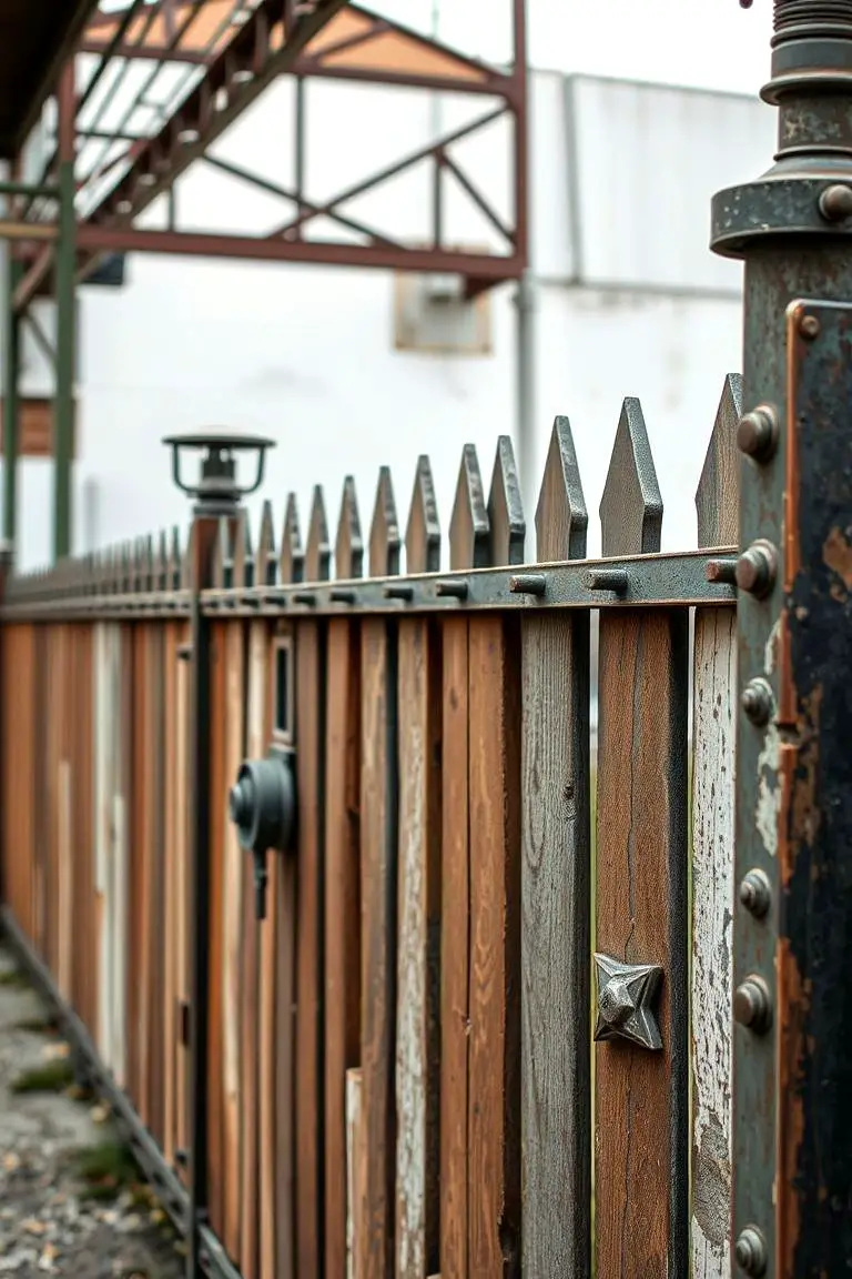 Vintage Industrial Fence