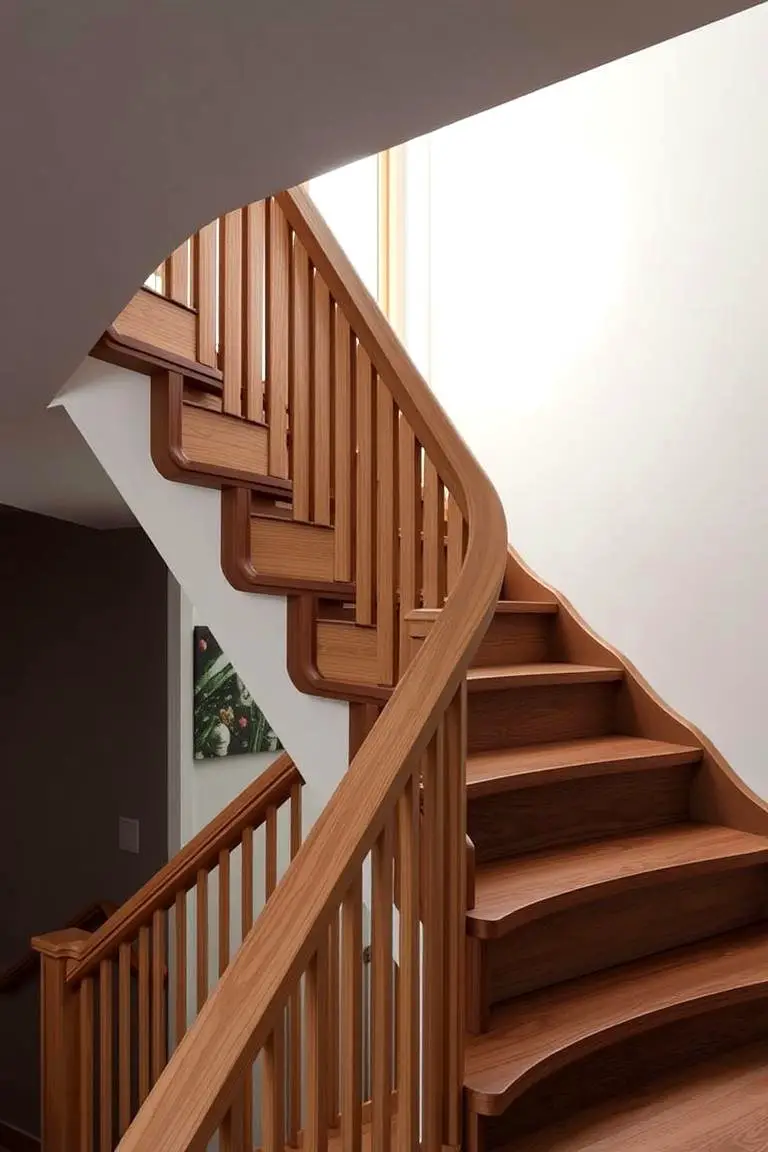 Tiered Wood Railing Concept