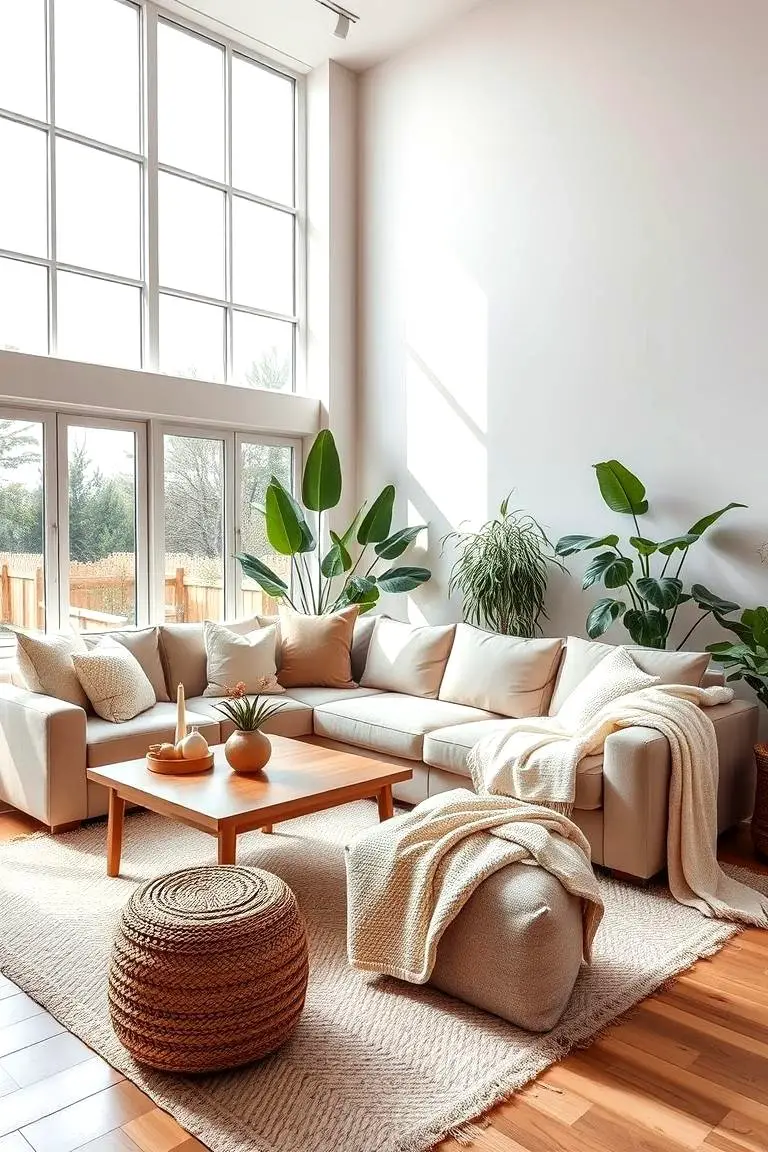 Cozy Beige Sofa Arrangement