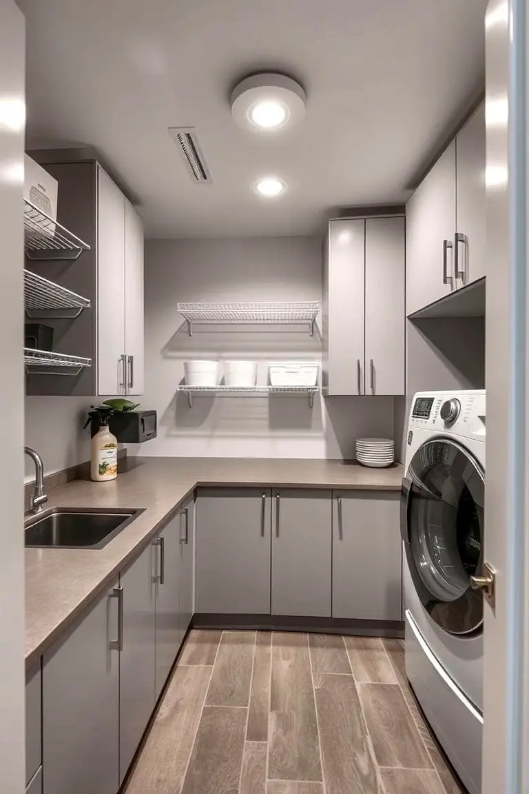 Multi-Functional Laundry Room Storage