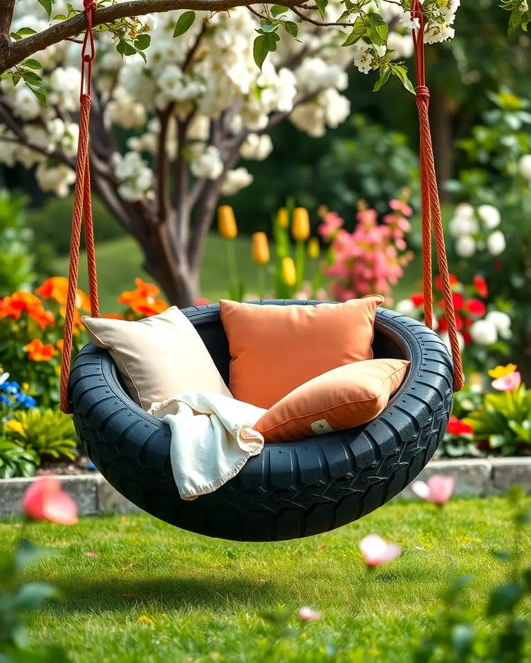 Reclining Tire Swing