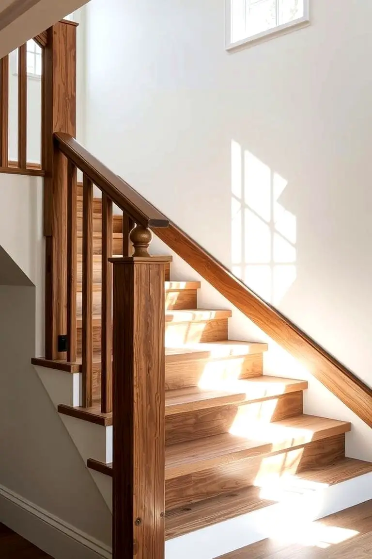 Reclaimed Wood Stair Railing