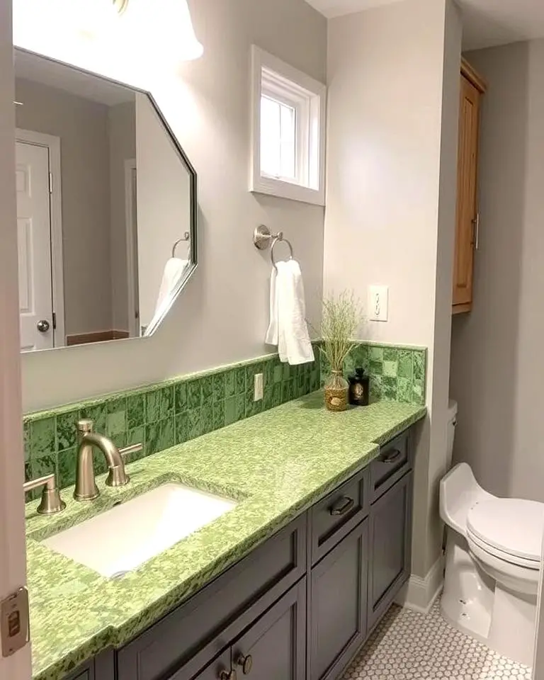 Recycled Glass Green Countertops