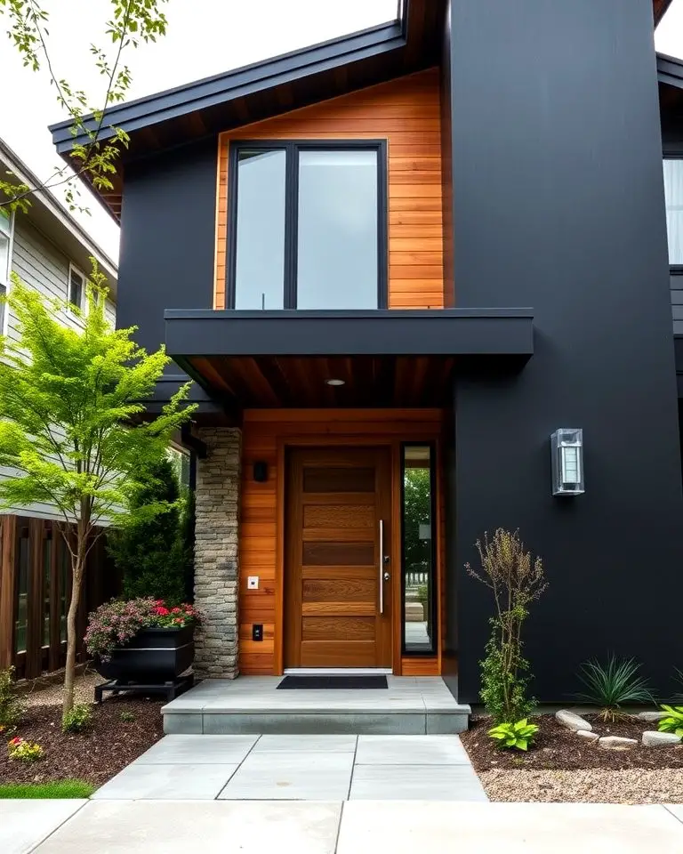 Bold Exterior Accent Wall