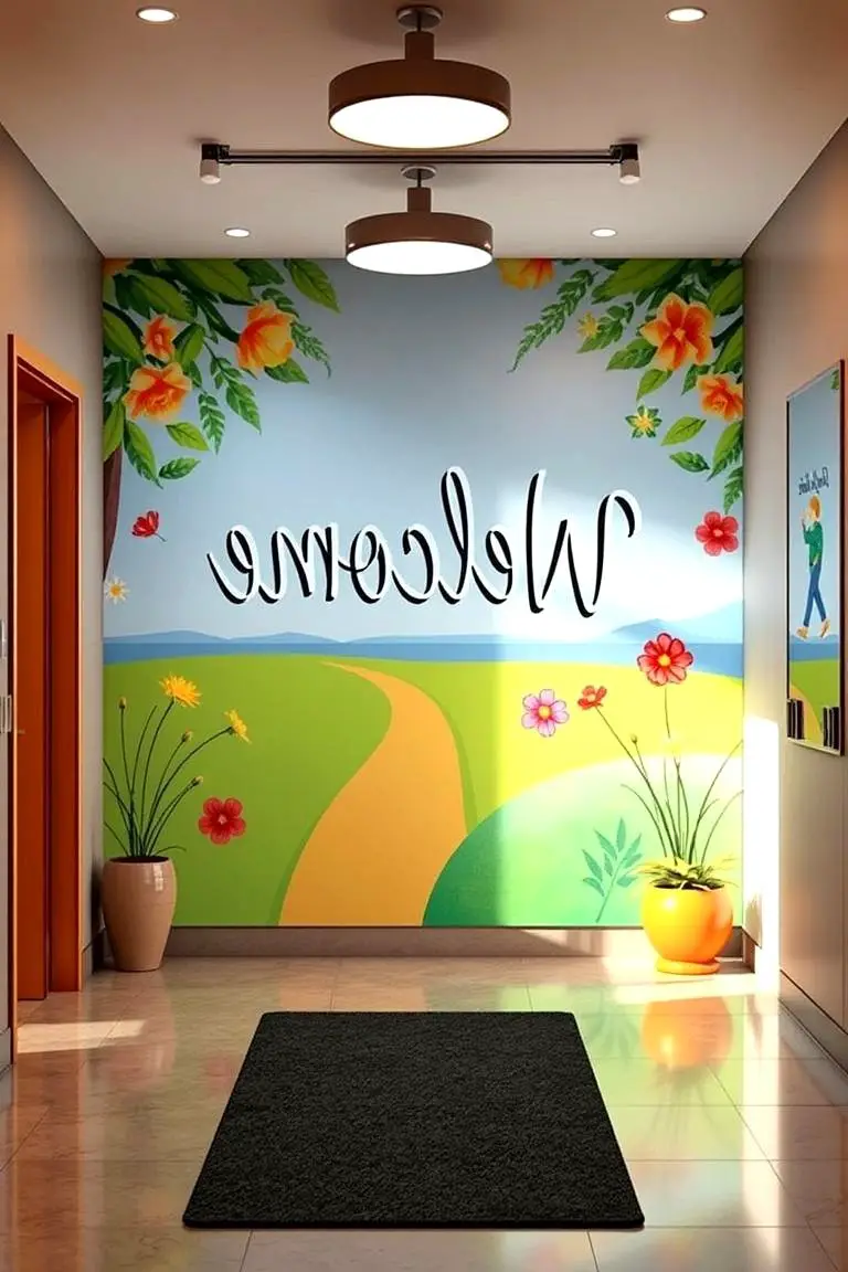 Entryway Welcome Mural