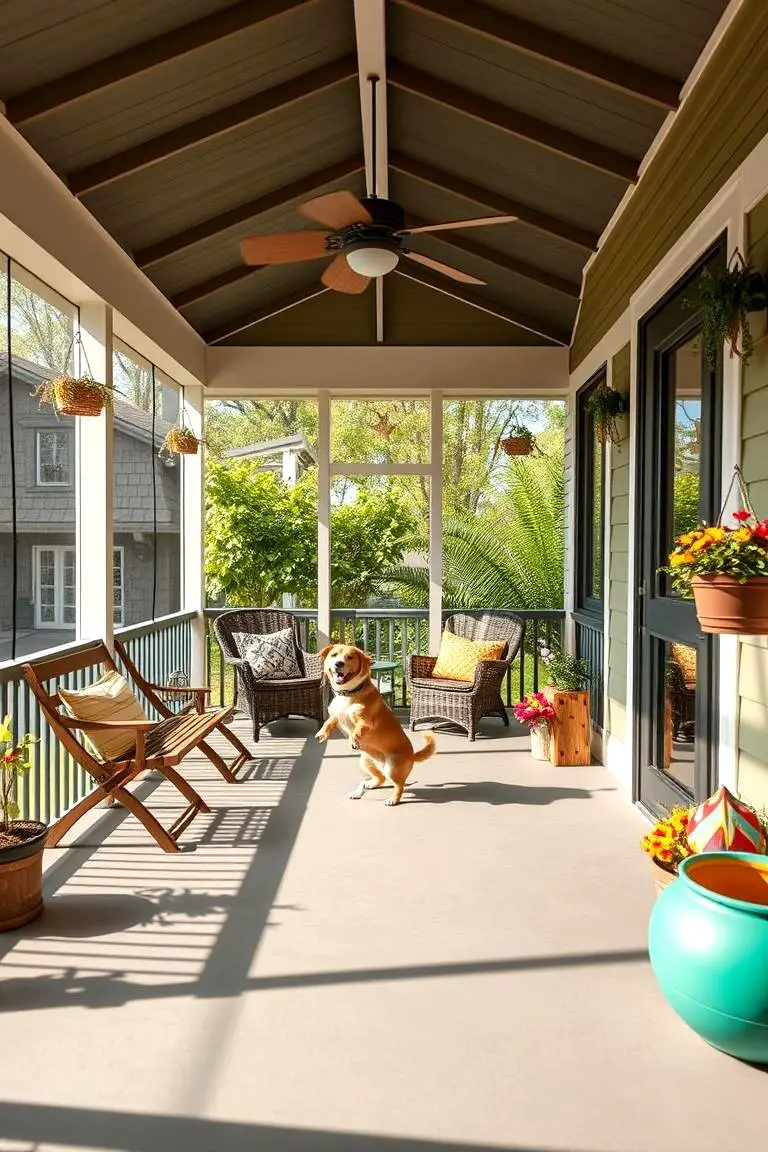 Pet-Friendly Porch Paradise