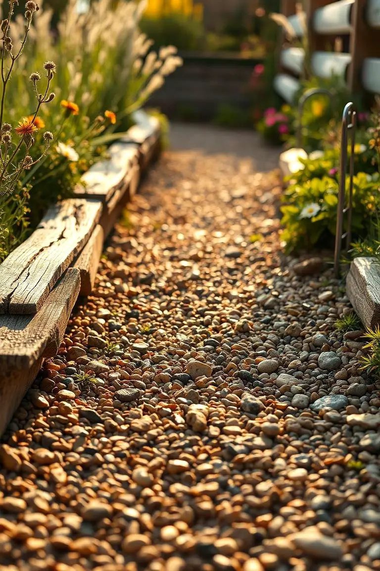 Rustic Gravel Walkway