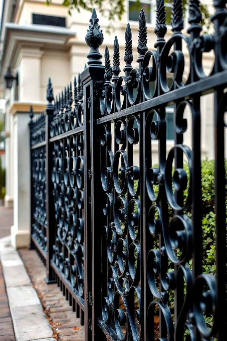 Artistic Ironwork Fence