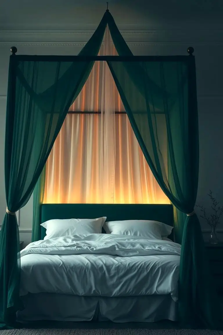 Serene Dark Green Canopy