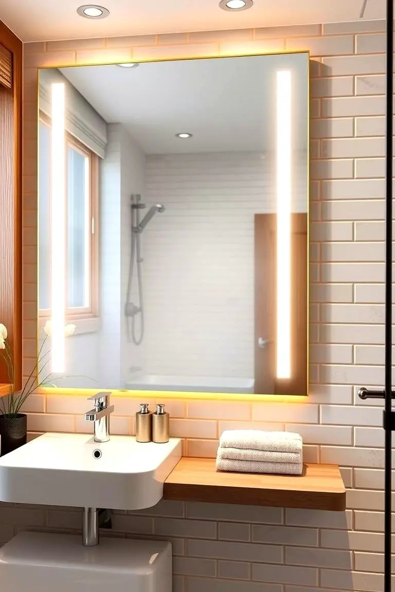 Fog-Resistant Safety Mirror