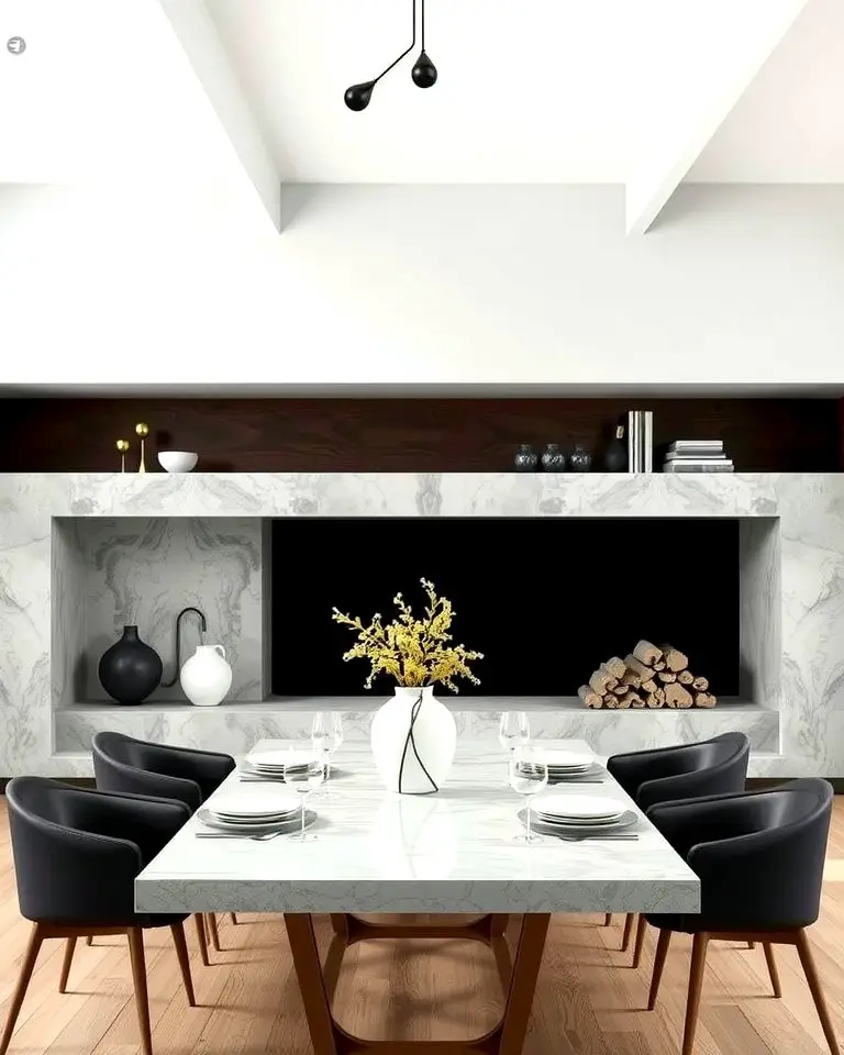 Minimalist Appeal with a Concrete Fireplace