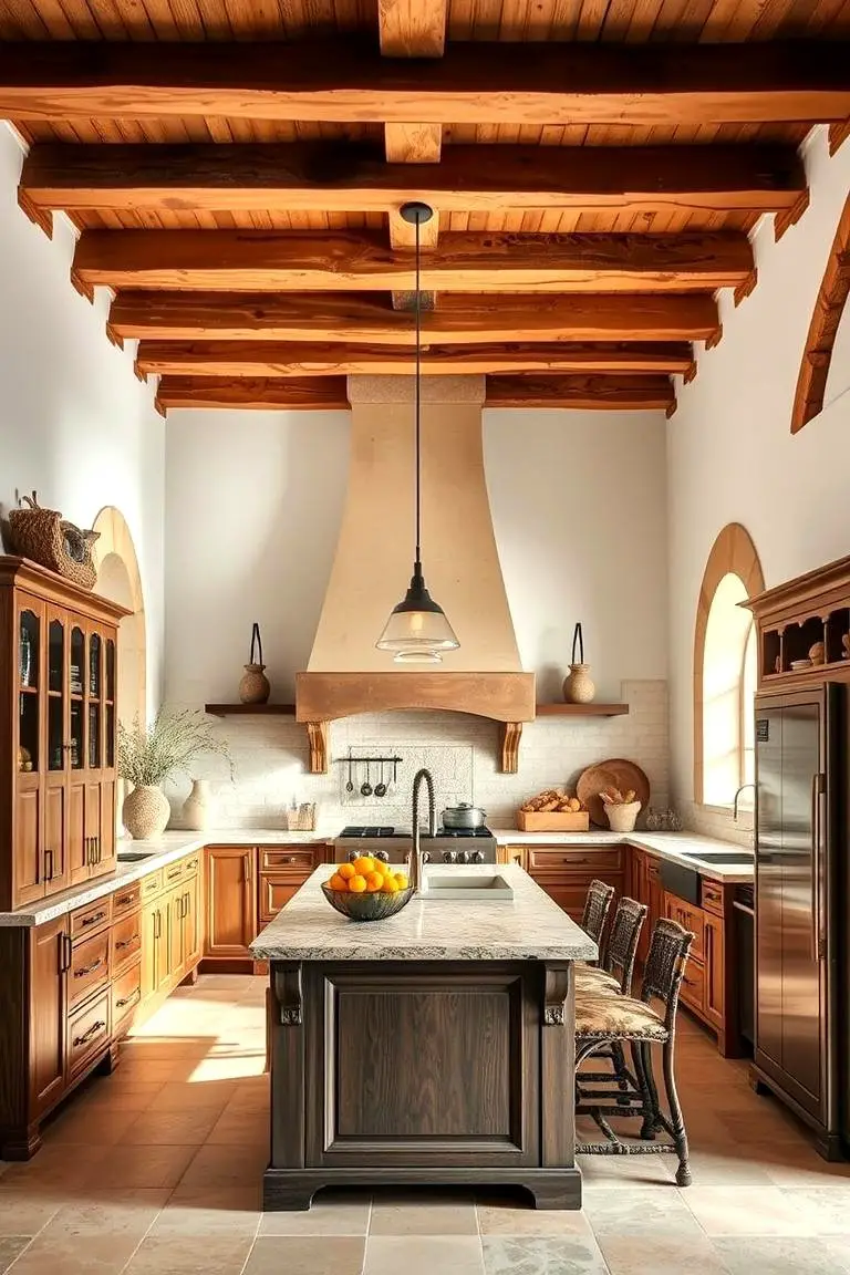 Exposed Wooden Beams