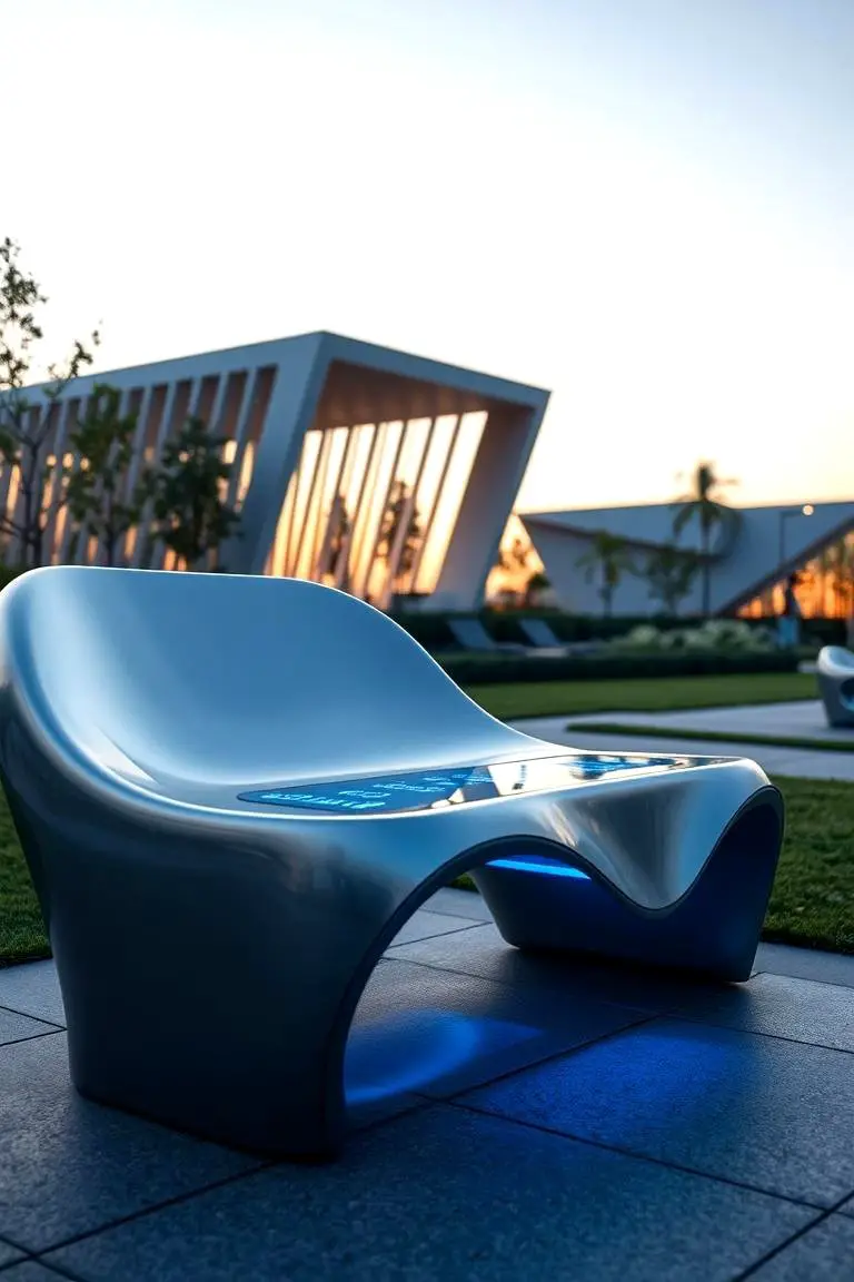 Futuristic Minimalist Bench
