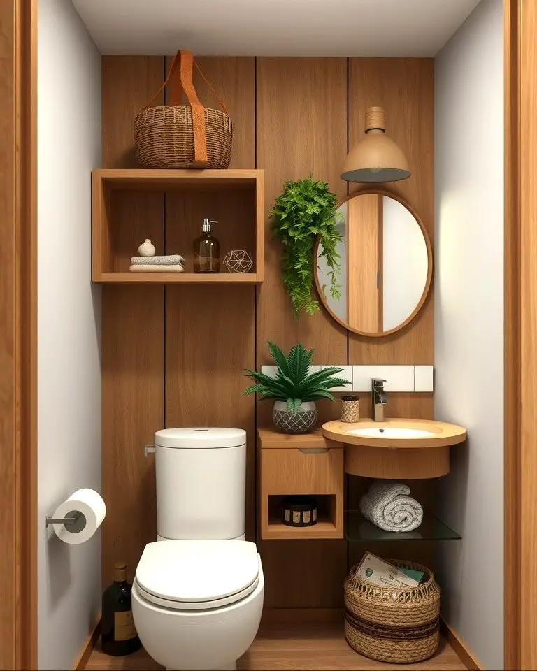 Wooden Accents for Warmth