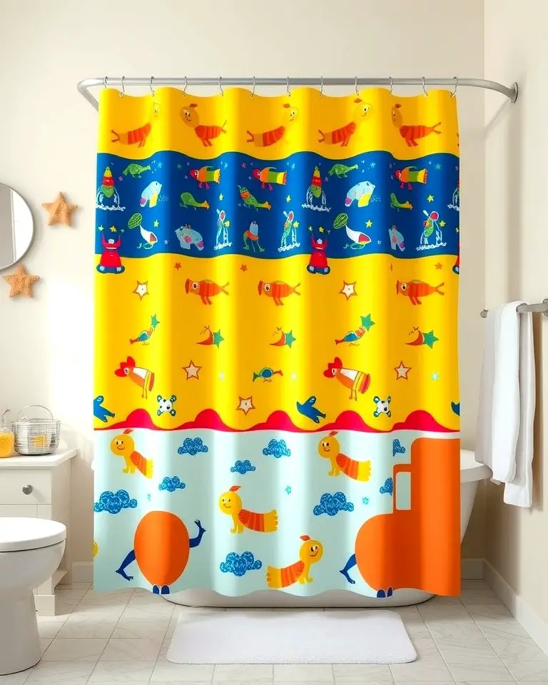 Vibrant Shower Curtains