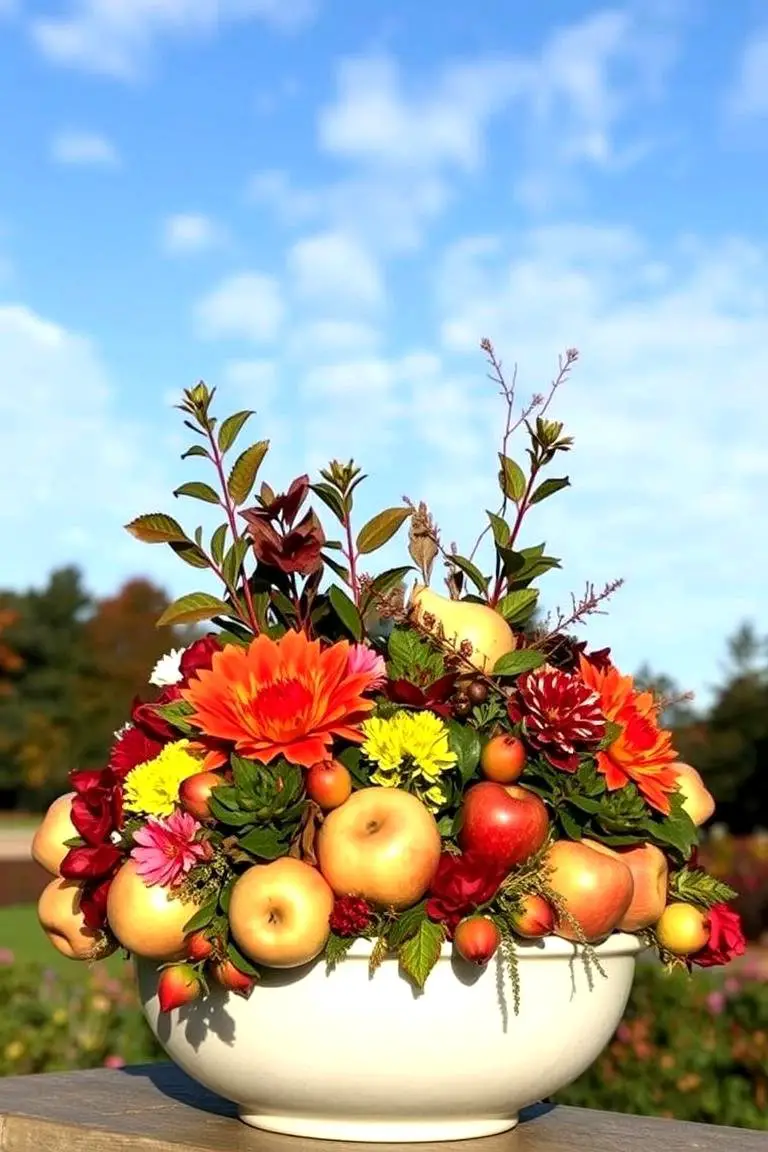 Fruit-Inspired Fall Planter