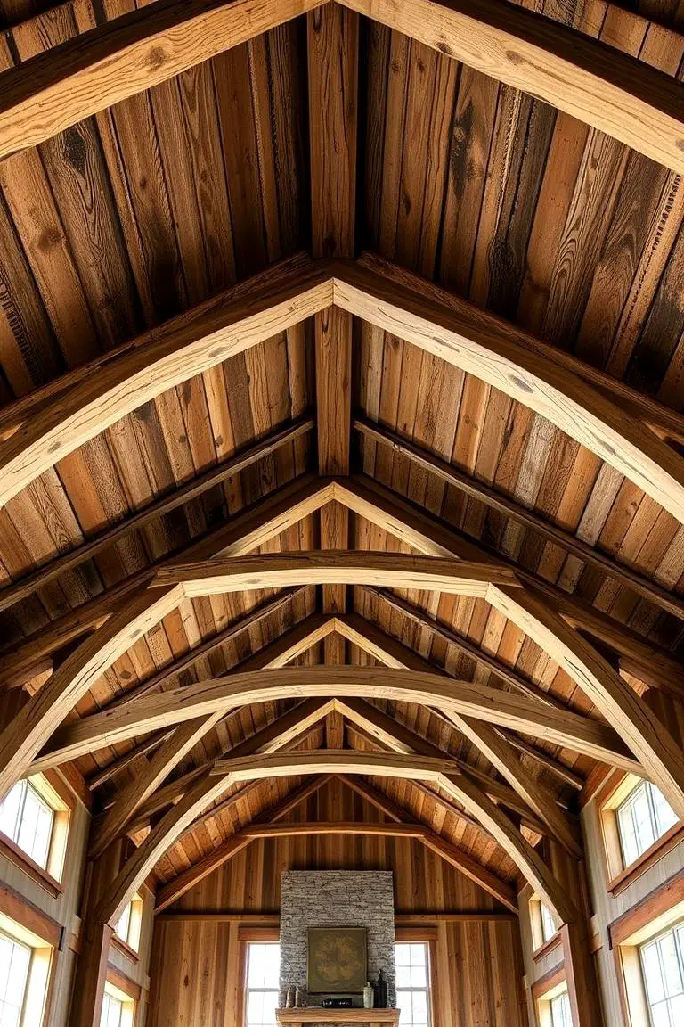 Rustic Barn-Style Cathedral Ceiling