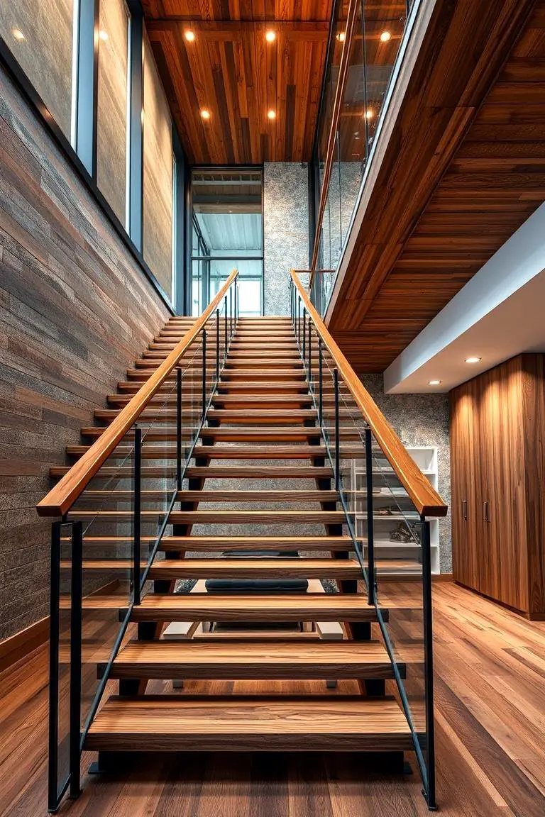 Mixed Materials Staircase