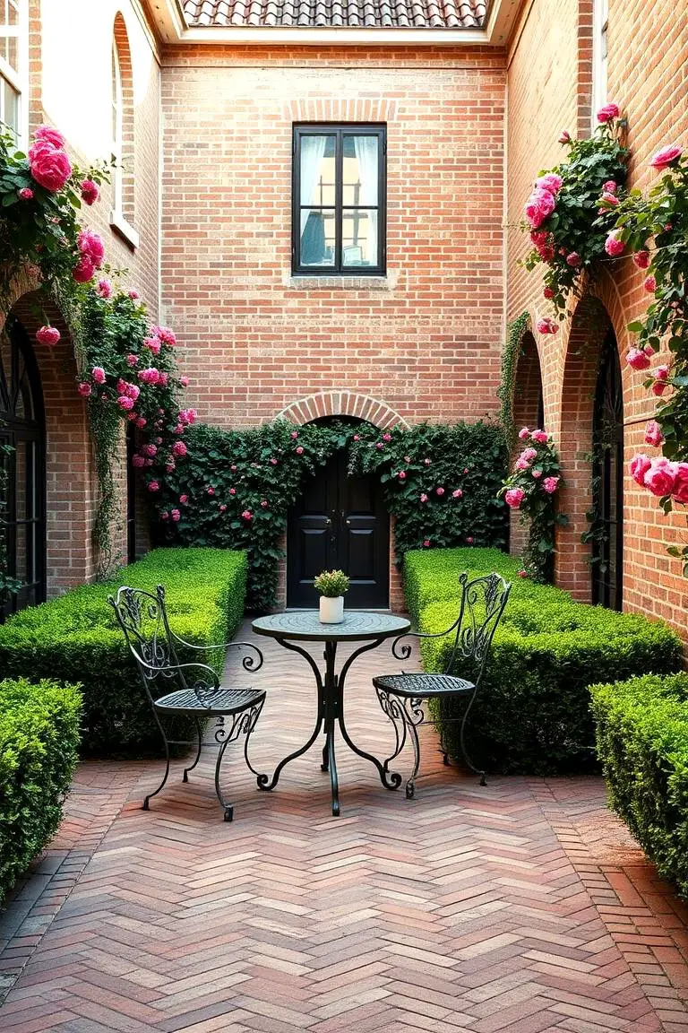 Traditional Brick Courtyard