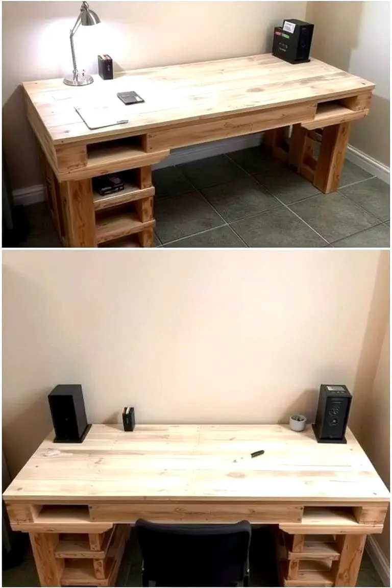 Creative DIY Pallet Desk