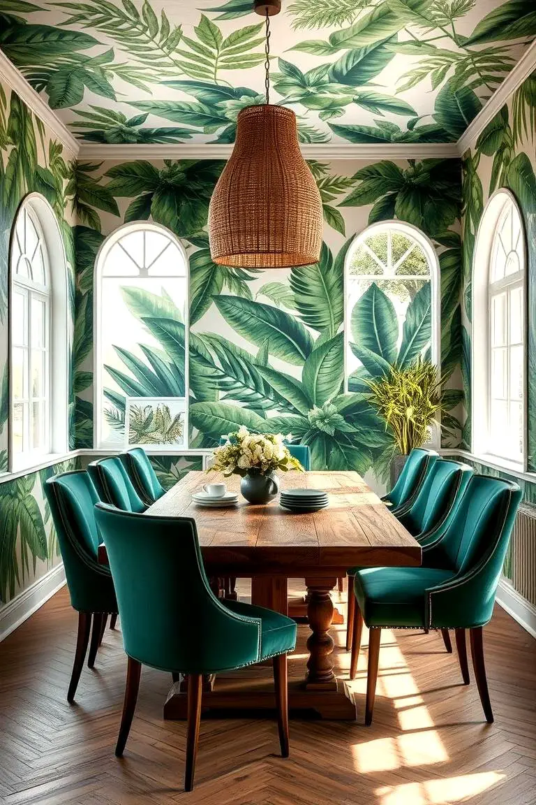 Botanical Wallpaper Accents